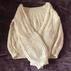 Anthropologie Cream sweater